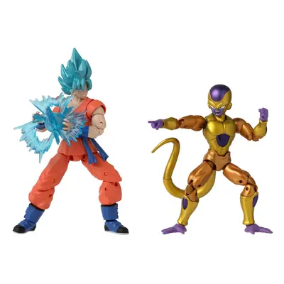 Dragon Ball Super Dragon Stars Battle Pack Super Saiyan Blue Goku Vs Golden Frieza Action Figure