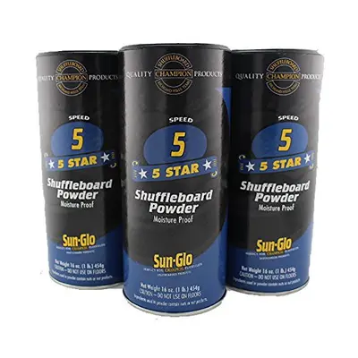 Six Pack Sun-Glo #5 Speed Shuffleboard Powder Wax