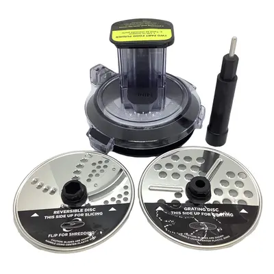 Ninja Chute Feed Lid Slicer Shredder Grater Discs for 40oz Bowl BL491 BL492 BL493 BL494 CT670V C