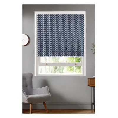 Orla Kiely Roller Blind Linear Stem Whale Blue Ready Made Translucent 60x162cm