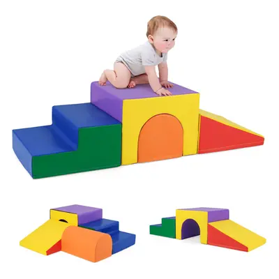 4-Piece Infant Baby Climb and Crawl Foam Block Play Set-Colorful