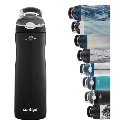 Contigo Ashland Chill Water Bottle with Straw, Keeps drinks cool for h, insulated Stainless Stee