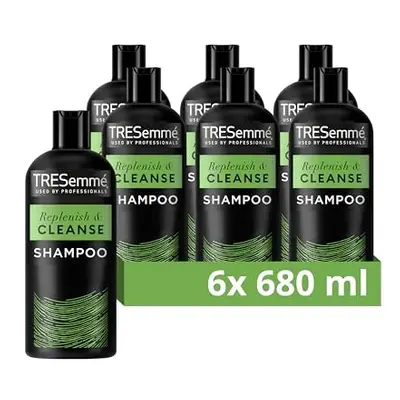 Replenish & Cleanse Shampoo with a vitamin complex for greasy hair 6x ml