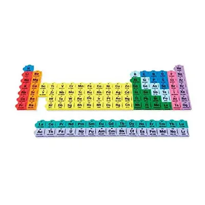 hand2mind Connecting Color Tiles Periodic Table For Kids Ages 10-13, Learn About Elements And Ch