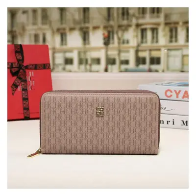 (Champagne) Luxury Brand Spring Fashion Women's Storage Wallet Cartoon Jacquard PU Long Capacity