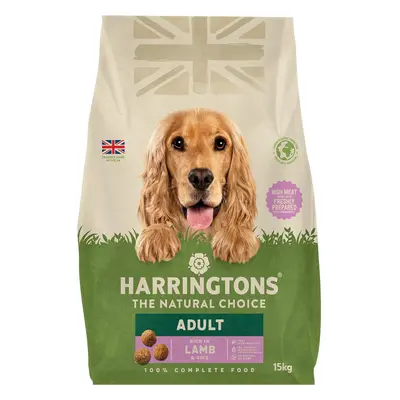 Harringtons Complete Dry Adult Dog Food Lamb & Rice 15kg - Made with All Natural Ingredients