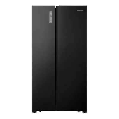 Fridgemaster American Fridge Freezer - Black - E Rated