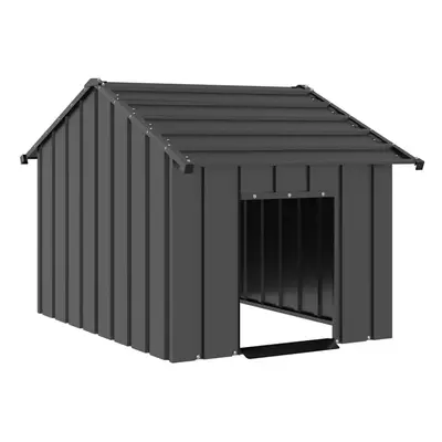 (anthracite, x x cm) vidaXL Dog House with Roof 85x107x81 cm Galvanised Steel doghouse dog cage