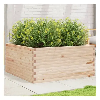 vidaXL Garden Planter 100x100x46 cm Solid Wood Pine