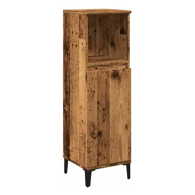 (old wood) vidaXL Bathroom Cabinet Artisan Oak 30x30x100 cm Engineered Wood