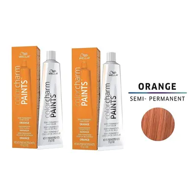 (Orange - Pack of 2) Wella Color Charm Paints ORANGE Semi-Permanent