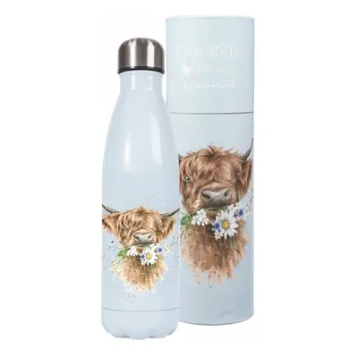 Daisy Coo' Highland Cow | Isotherm Water Bottle | Gift | Wrendale Designs