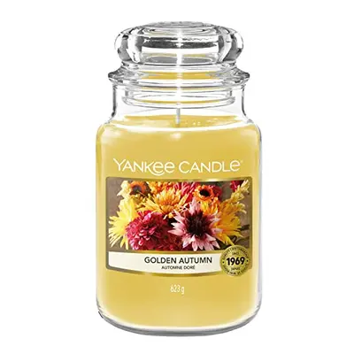 Scented Candle Golden Autumn Large Jar Candle Burn Time: up to Hours Perfect Gifts for Women 172