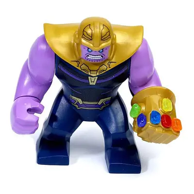 LEGO Thanos Minifigure with Gauntlet and Infinity Stones from Infinity War