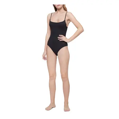 Calvin Klein Women's Pure Ribbed Lounge Bodysuit Black