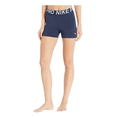 Nike Women's 3"" Training Shorts Obsidian/Obsidian/White Size