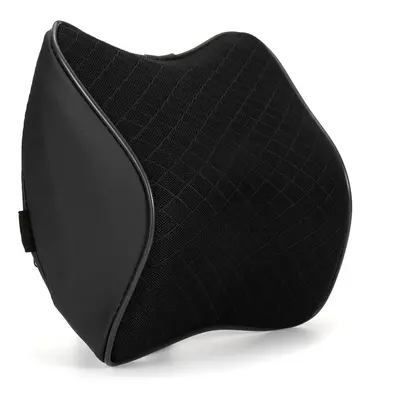 (Black) Space Memory Cotton Car Headrest U Shaped Functional Neck Pillow Auto Head Pillow Cushio