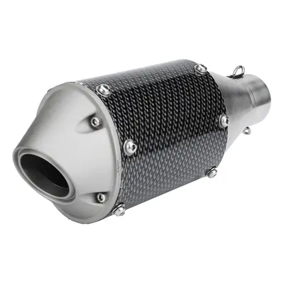 38-51mm Universal Stainless Steel Motorcycle Carbon Fiber Tail Exhaust Pipe