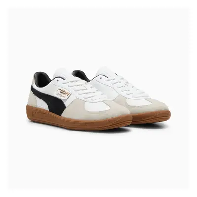 (White, (Adults')) Puma Palermo Leather White/Black Trainers