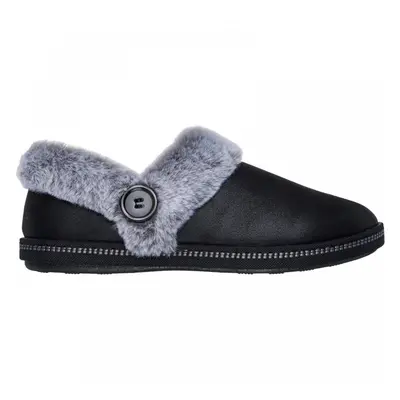 (5 (Adults')) Cozy Campfire - Fresh Toast | Black | Women's Faux-Fur Slippers