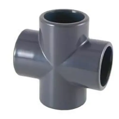 Certikin SPX05090X | Size Grey PVC Pipe & Fittings - Metric > Grey Cross