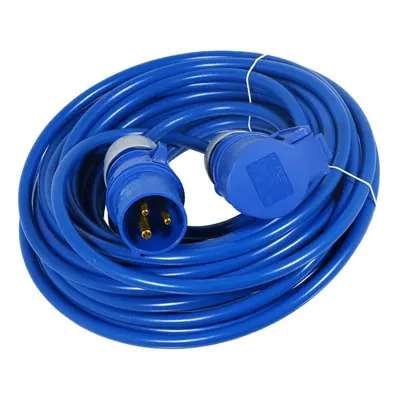 16A Extension Lead 14m 240V 1.5mm Extra Long Outdoor Caravan Motorhome Hook Up Power Cable (Blue