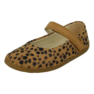 (Animal Print, UK Infant) Girls Clarks Mary Jane Styled Shoes Skylark Tap - G Fit