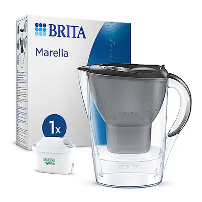 BRITA Marella Water Filter Jug Graphite (2.4 Litre) with 1x MAXTRA PRO All-in-1 cartridge - frid