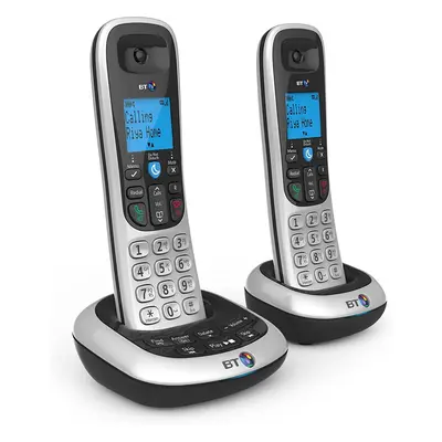 BT Nuisance Call Blocker Cordless Home Phone with Digital Answer Machine - Twin Handset Pack