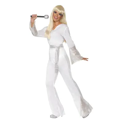 Smiffys womens 70s Disco Lady Costume White - US Size