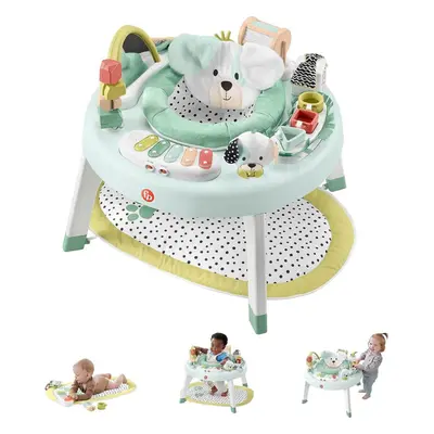 Fisher-Price Baby to Toddler Toy 3-in-1 SnugaPuppy Activity Center and Play Table with Lights So