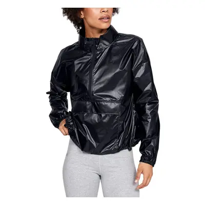 Under Armour Women's UA Metallic Woven Anorak Black