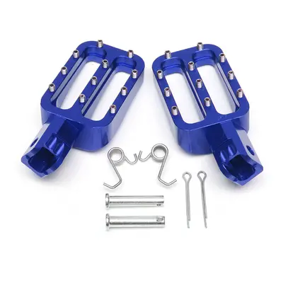 (Blue) Foot Pegs For Pit Dirt Bike Chinese 50cc-160cc CRF XR KLX TTR SSR Thumpstar