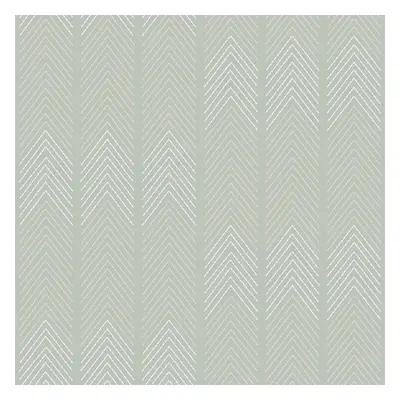 (Grey) Nyle Chevron Stripe Vinyl Wallpaper Fine Decor