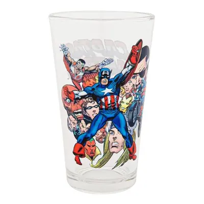 Captain America Captain America Comic Characters Pint Glass, Clear