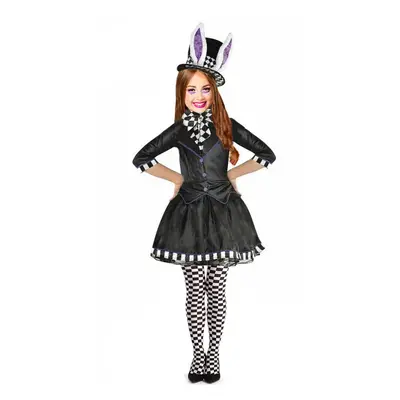 Alice in Wonderland Girls Kids Mad Hatter Piece Outfit for Fancy Dress (11-12 years)