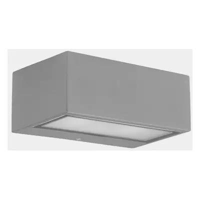 LEDS C4 Nemesis LED 90x220mm Outdoor LED Up Down Light Grey, Opal IP65 17.5W 2700K