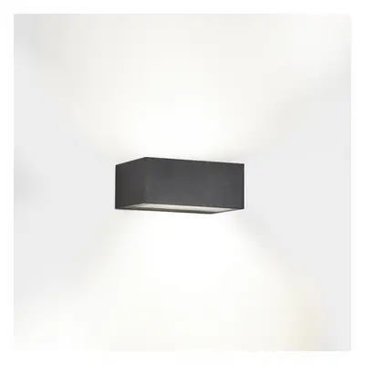 LEDS C4 Nemesis LED 70x170mm Outdoor LED Up Down Light Urban Grey, Opal IP65 10.5W 2700K