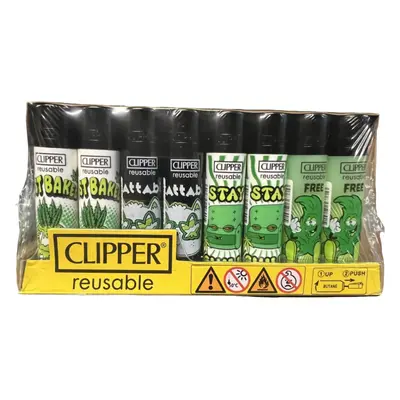 (48pc Design 2) Clipper Lighters Refillable, Sets Of 10, 30