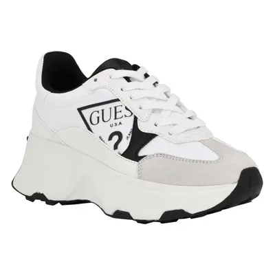 Guess Women's CALEBB Sneaker White/Black 6