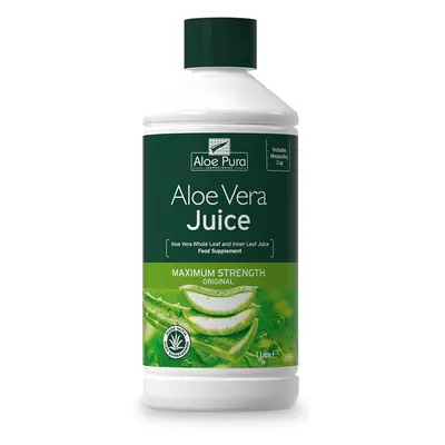 Aloe Vera Maximum Strength Juice , Natural , Vegan , Cruelty Free , Food Supplement, 1ltr, Aloe 