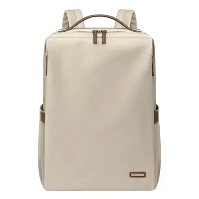 (Apricot, 15.6 inches) GOLF Solid Color Backpack Laptop Bag 15.6 Inches Briefcase Backpack Trave