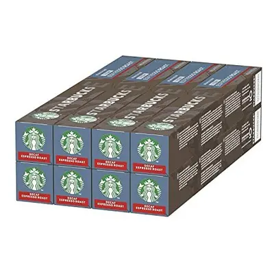 STARBUCKS Decaf Espresso Roast by Nespresso, Dark Roast, Coffee Capsules x (80 Capsules)