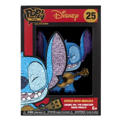 Large Pop! Enamel Pin Disney: Lilo and Stitch - Stitch With Ukulele - Disney: Lilo & Stitch Enam