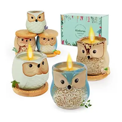 Kinforse Scented Candles Sets Gifts for Women, Birthday Gifts for her, Presents for Women,Owl Gi