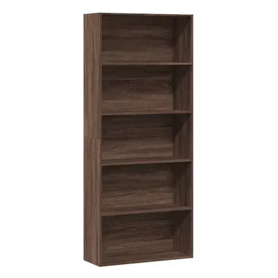 vidaXL Book Cabinet Bookcase Storage Rack Bookshelf Brown Oak Engineered Wood