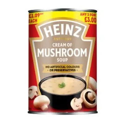 Heinz Cream of Mushroom Soup 400g (Pack of 12)