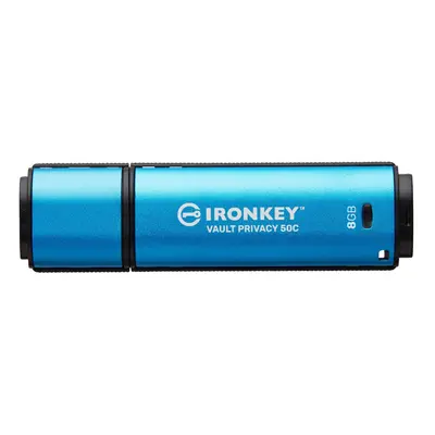 Kingston Technology IronKey VP50 USB flash drive GB USB Type-C 3.2 Gen (3.1 Gen 1) Black, Blue