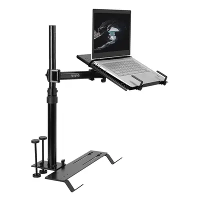 VIVO Single Laptop Car Mount Fully Adjustable Extension Notebook Stand for Trucks Vans and SUVs 