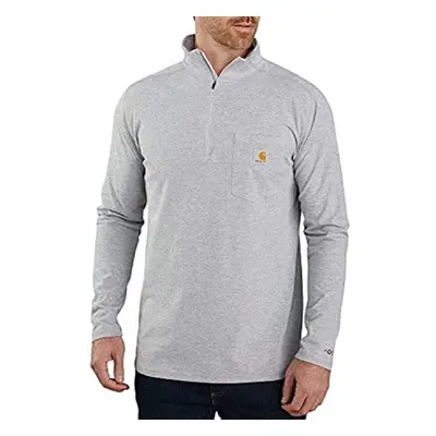 Carhartt mens Force Relaxed Fit Long Sleeve Quarter Zip Pocket T-shirt